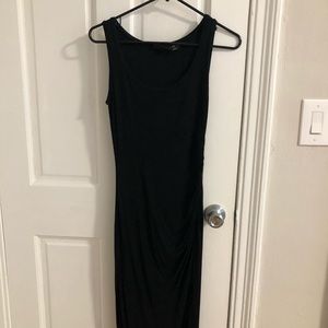 Cynthia Rowley black cotton jersey dress